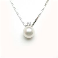 Collana Salvini Donna in Oro bianco Perla 0.06 Ct 20012314 - 20012314
